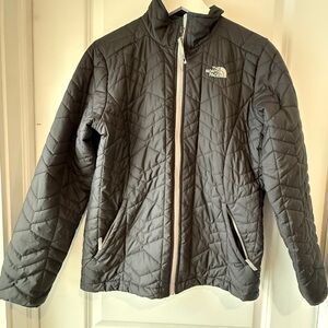 The North Face Kids Charcoal Puffer Jacket